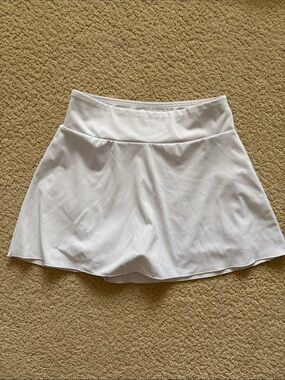 Forever 21 White Circle Skater Skirt